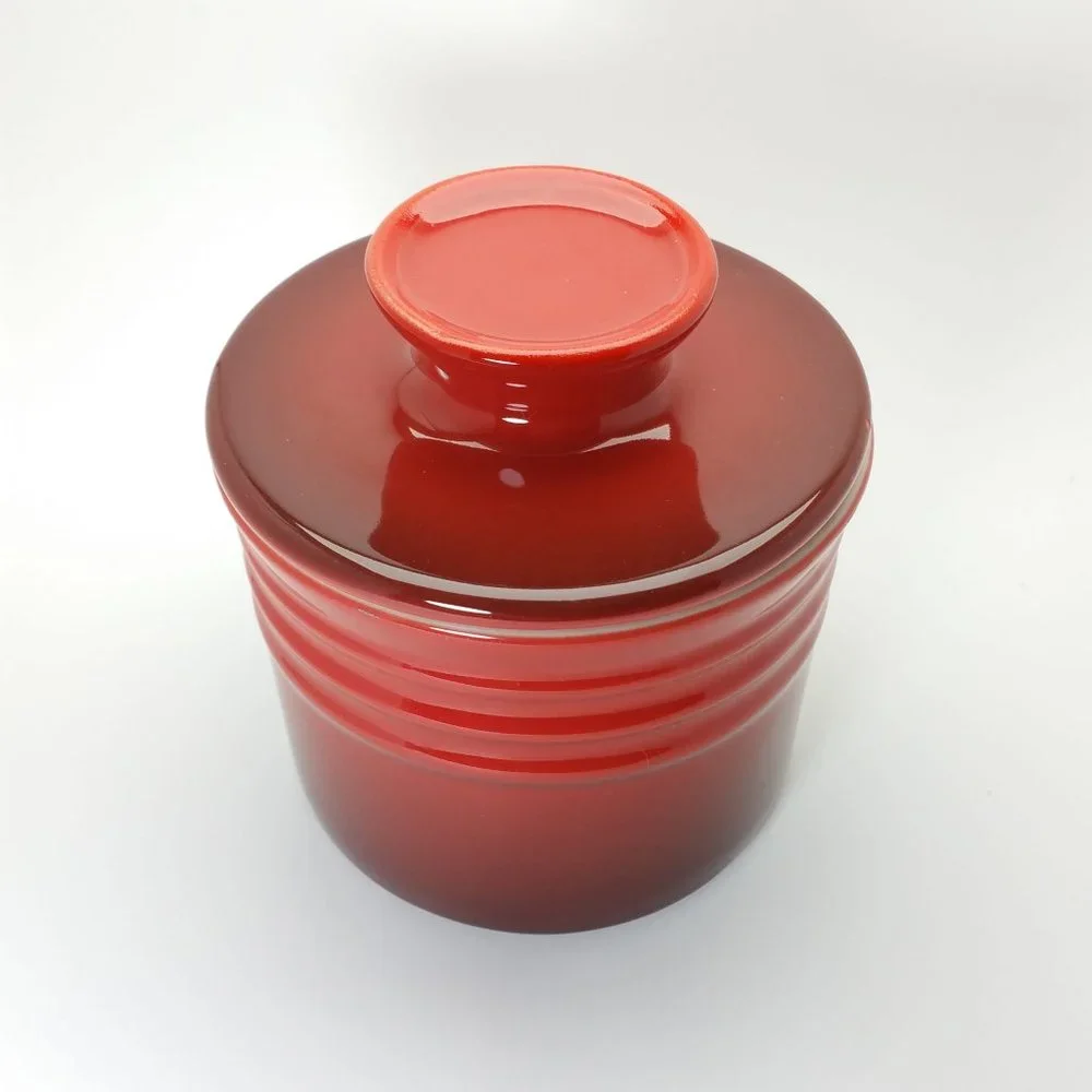 Le Creuset Butter Crock in Cerise